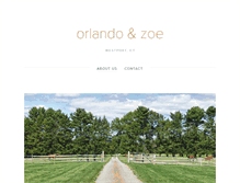 Tablet Screenshot of orlandoandzoe.com